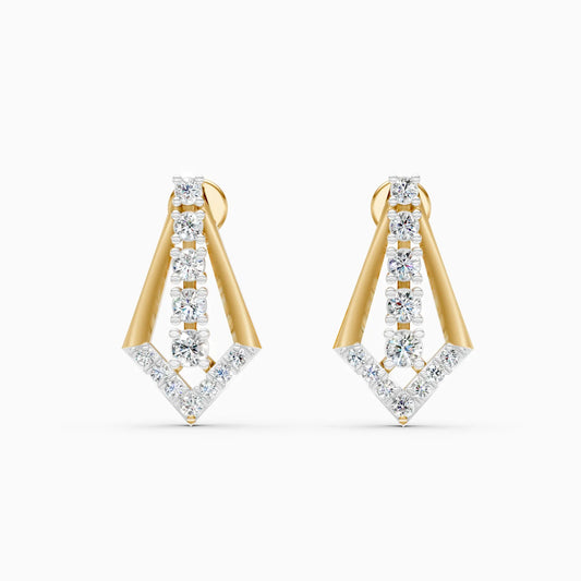 Modern Edge Lab Grown Diamond Earrings