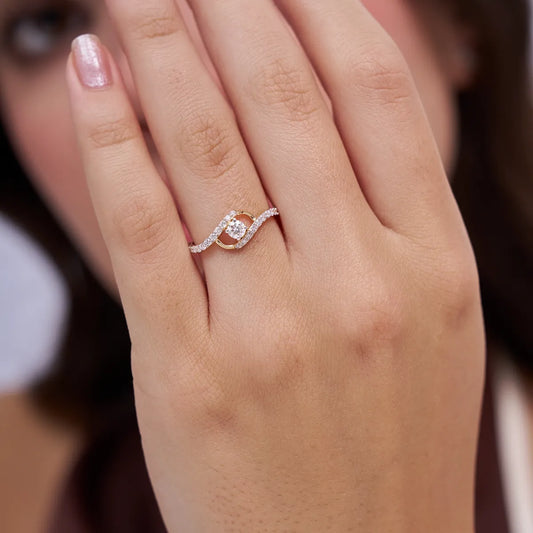 Dreamline Twirl Diamond Ring