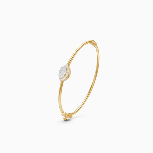 Stylish Signature-Shaped Diamond Bracelet