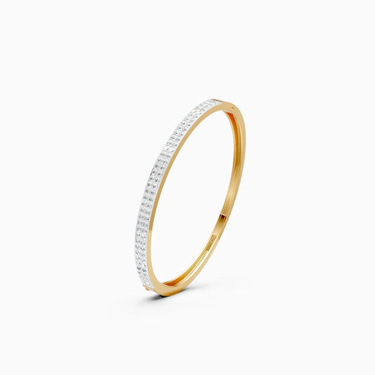 Eternity Two-Row Diamond Bangle