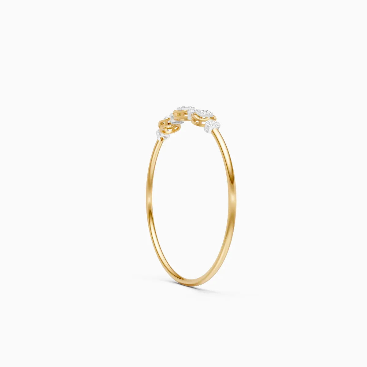 Delicate Triple Charm Diamond Bracelet