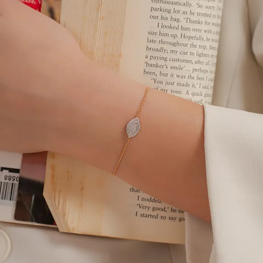 Stylish Luxe-Shaped Diamond Bracelet