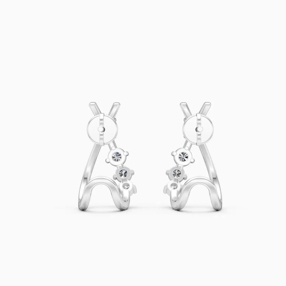 Grace Curve Lab Grown Diamond Earrings