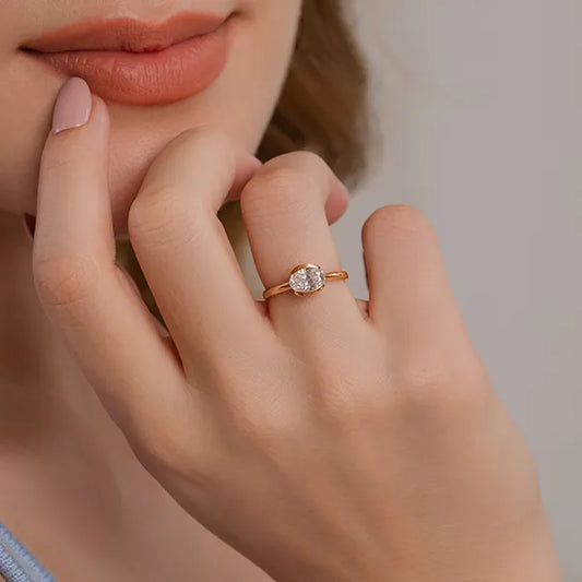 Luxury Oval Diamond Engagement Ring