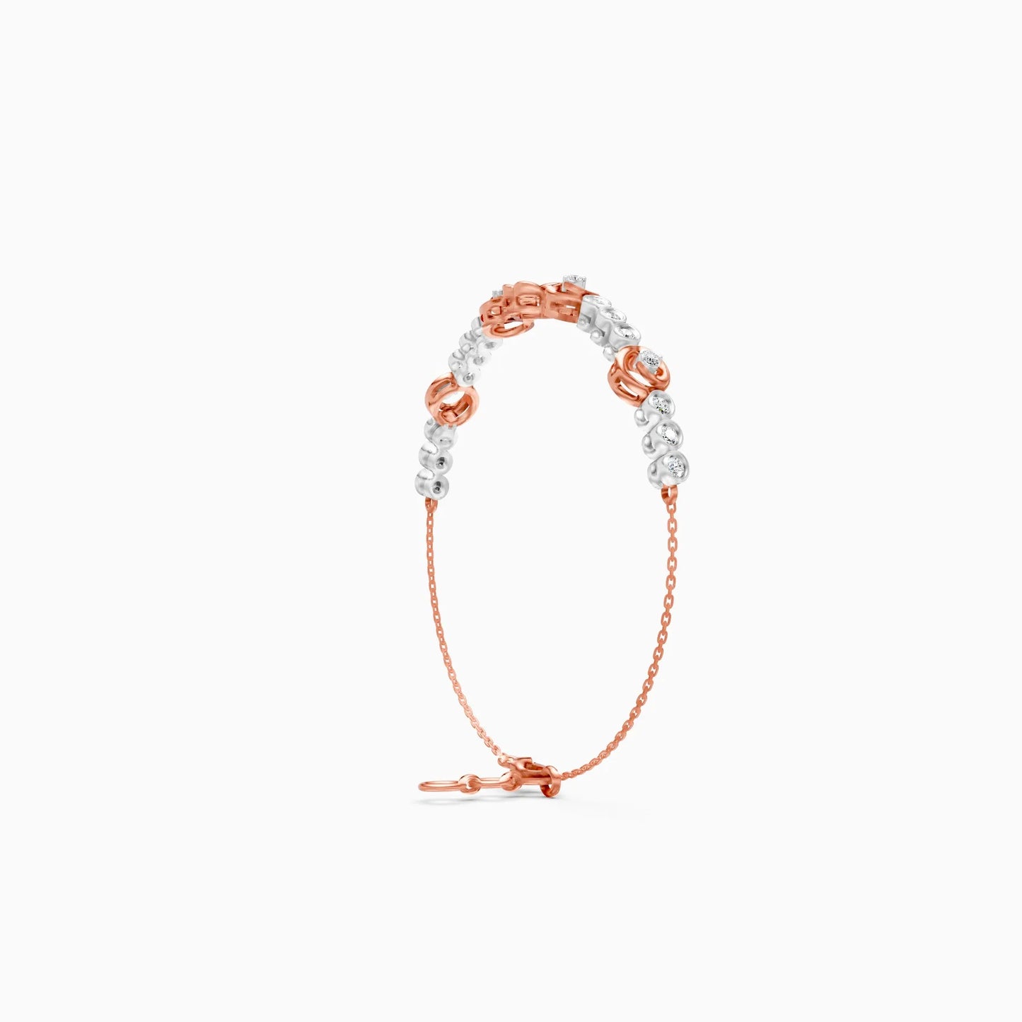 Cluster Flower Lab Grown Diamond Bracelet