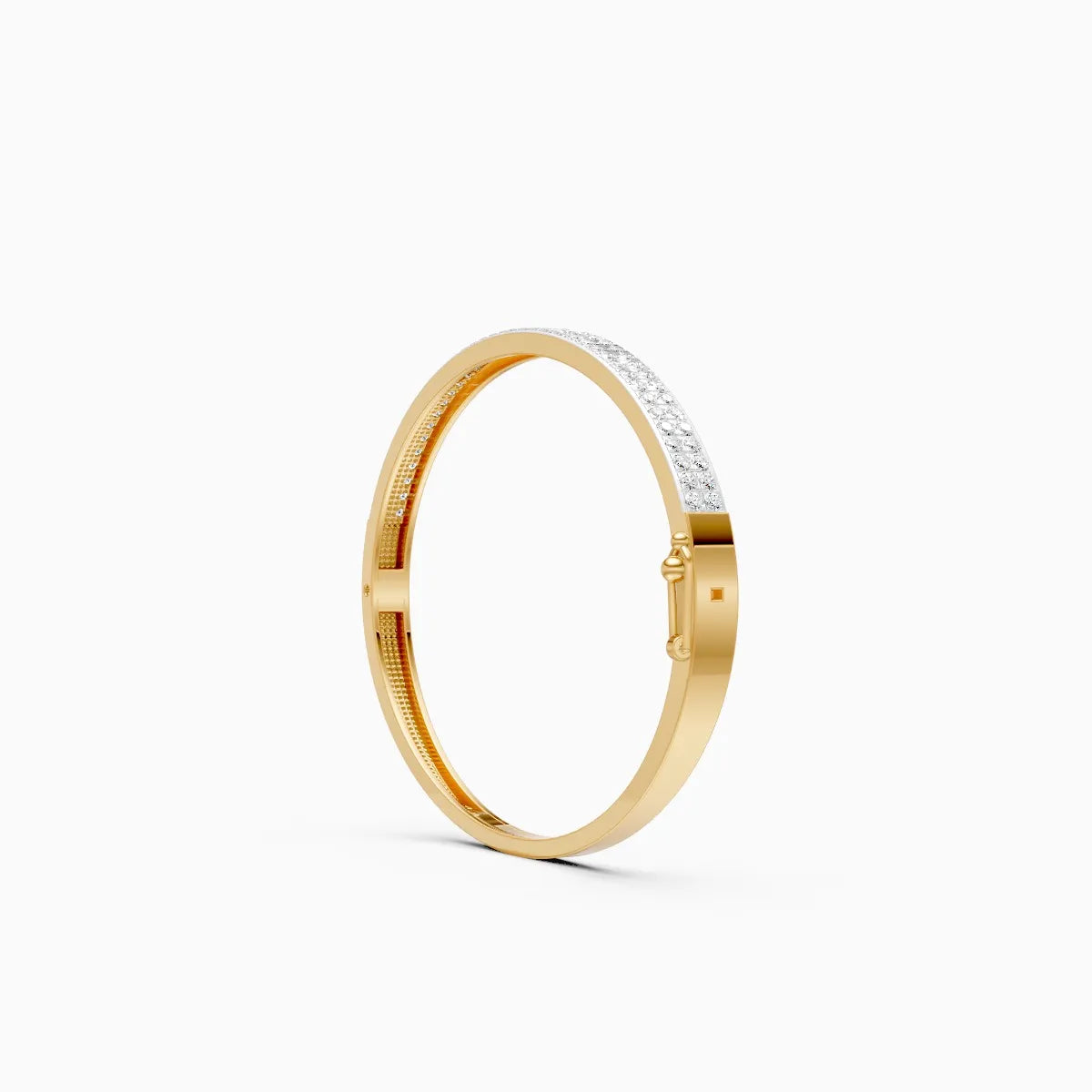 Eternity Two-Row Diamond Bangle