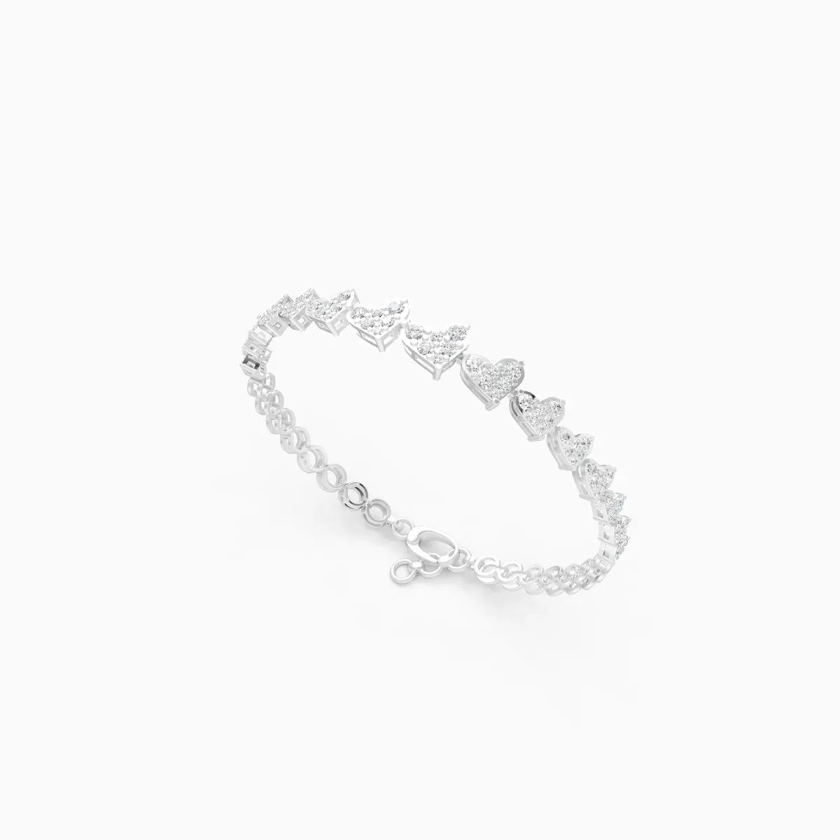 Whispers of Love Heart Diamond Bracelet