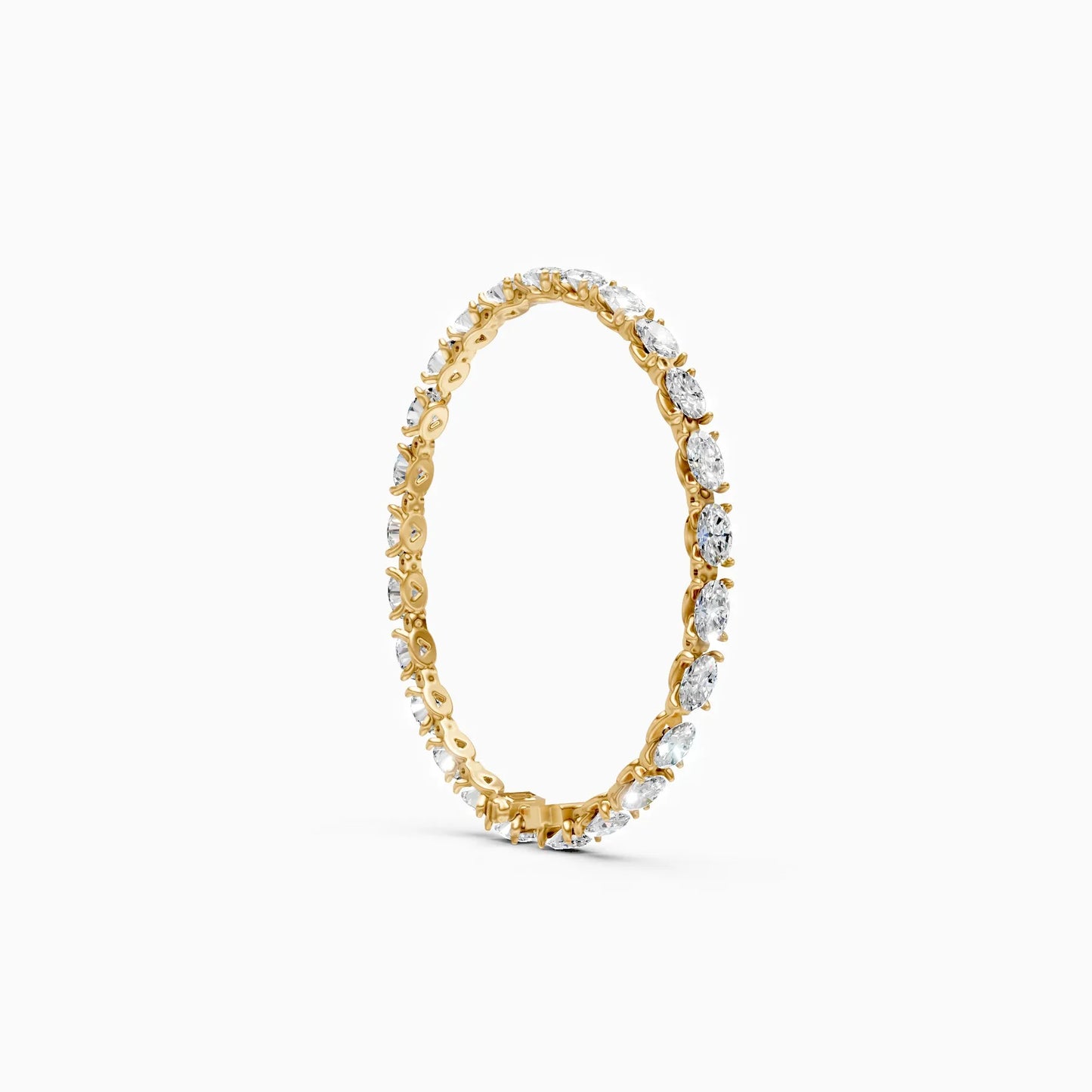 Infinity Shine Oval Diamond Bracelet