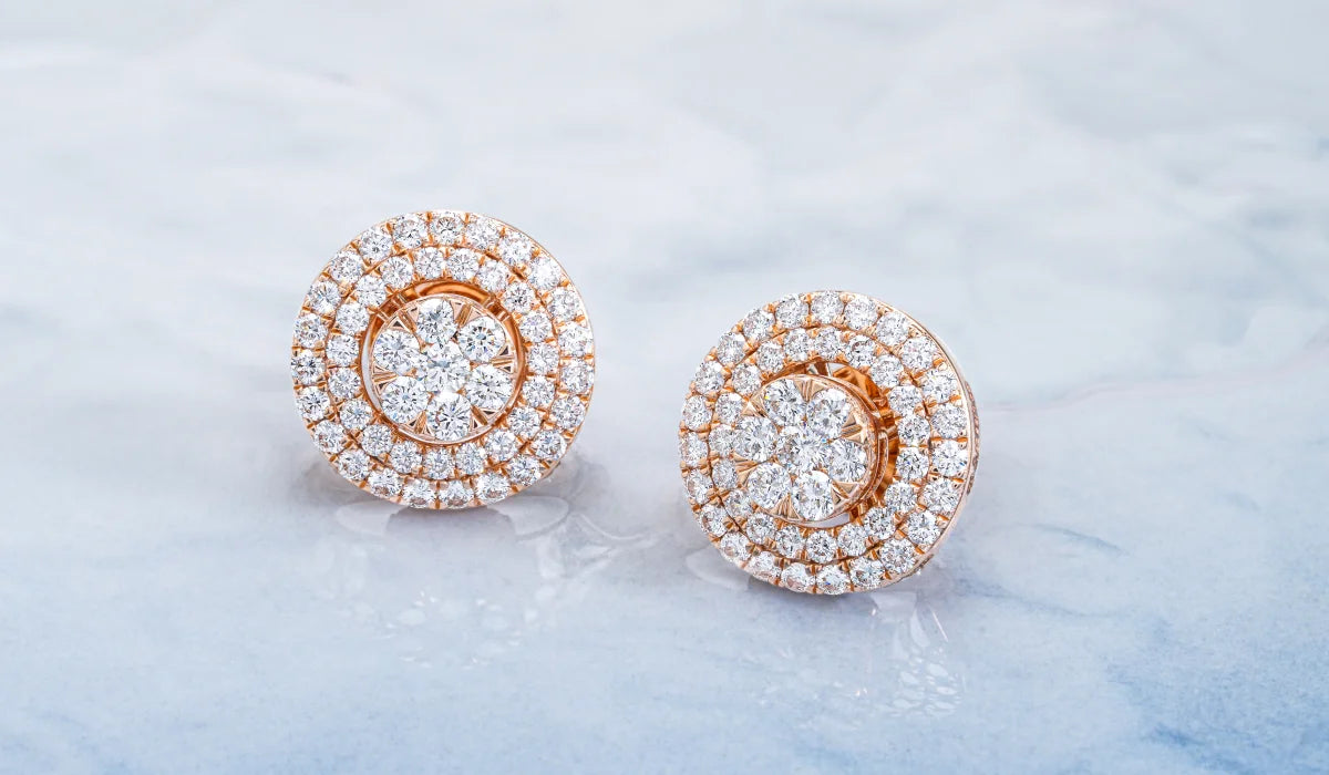 Eternal Sparkle: Grace Your Beauty with Our Captivating Diamond Earrings