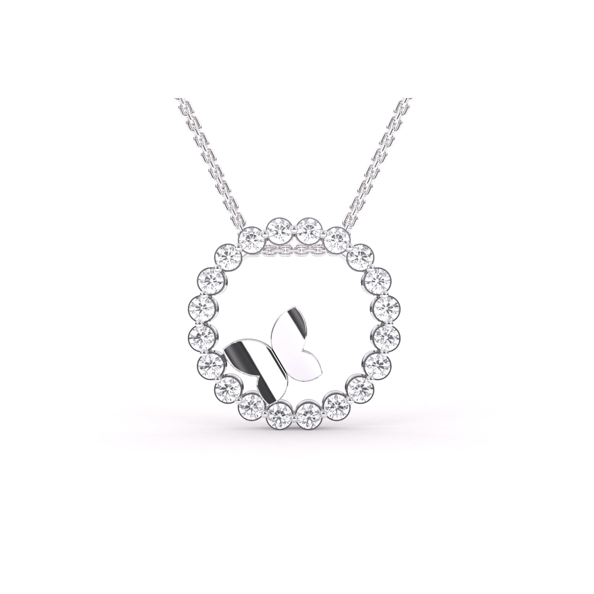 Tiny Diamond Necklace. Black or White diamond – Studio Cosette