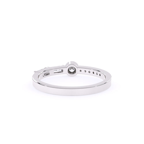Bezel Set Alternative Diamond Ring For Her