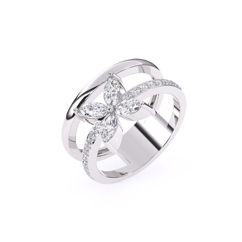 Floret Enhancer Diamond Big Ring