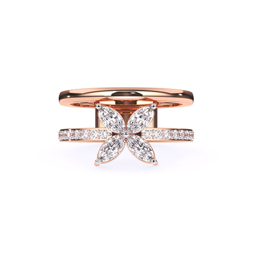 Floret Enhancer Diamond Big Ring