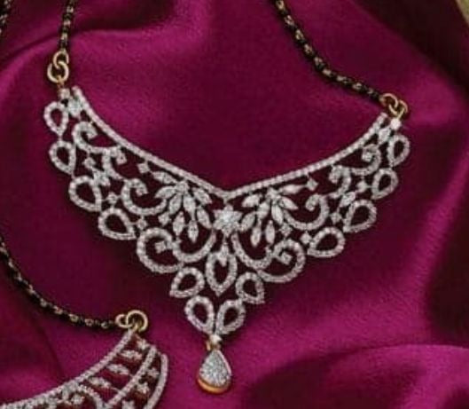 18K Gold Diamond mangalsutra