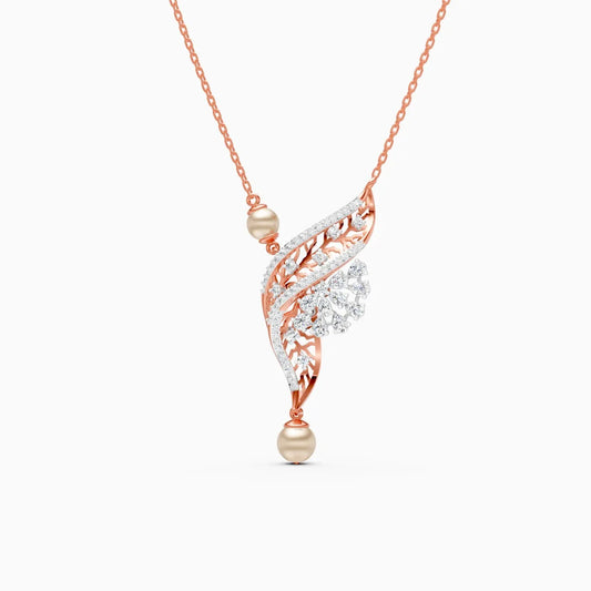 Feather Glow Lab Grown Diamond Pendant