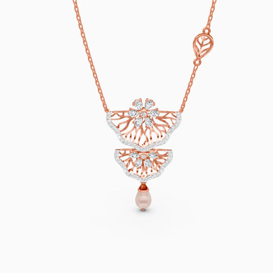 Blossom Leaf Lab Grown Diamond Pendant