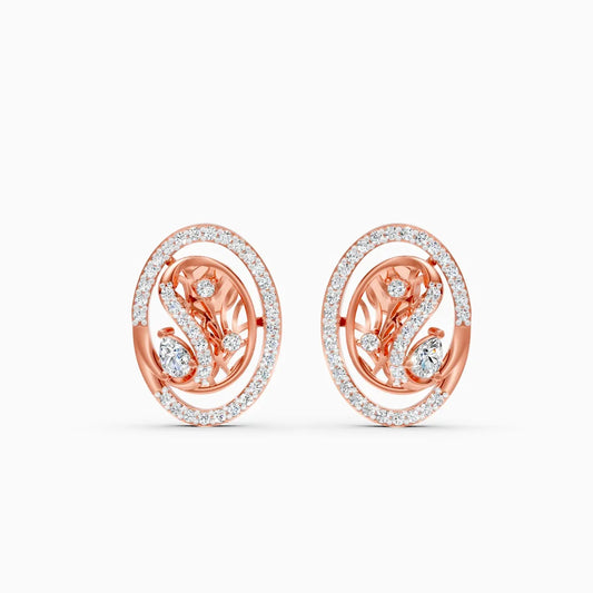 Lustre Loop Lab Grown Diamond Earrings