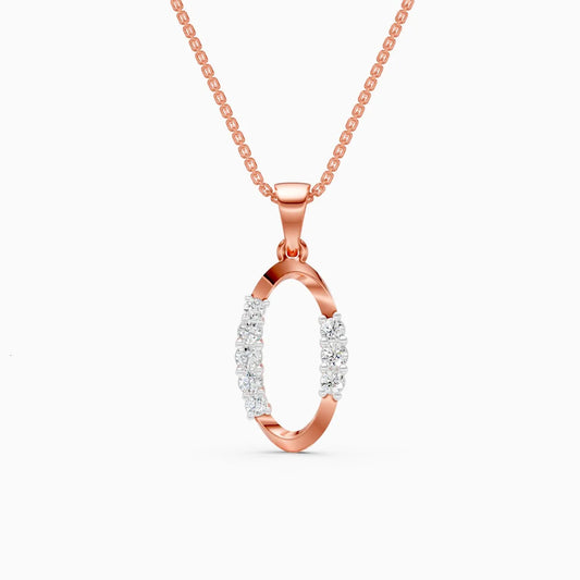 Modern Orbit Lab Grown Diamond Pendant