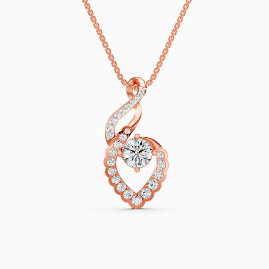 Celeste Swirl Lab Grown Diamond Pendant