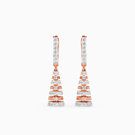 Tapered Elegance Drop Earrings Tiered to Perfection