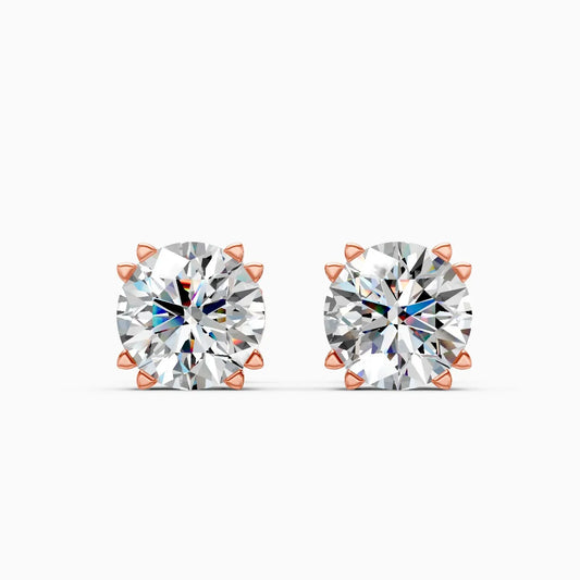Classic Solitaire Diamond Studs