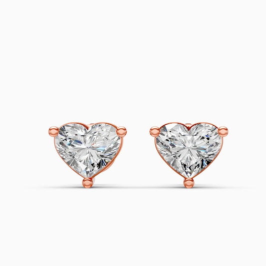 Forever Love Heartlight Diamond Solitaire Studs