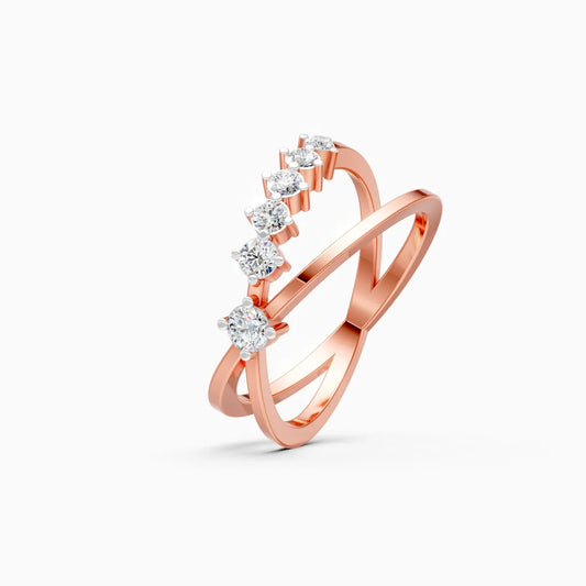 Criss Cross Glow Lab Grown Diamond Ring