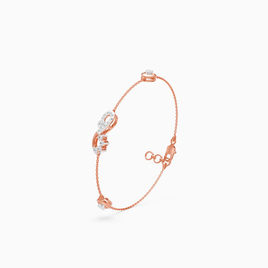 Infinity Shape Round Box Chain Bracelet