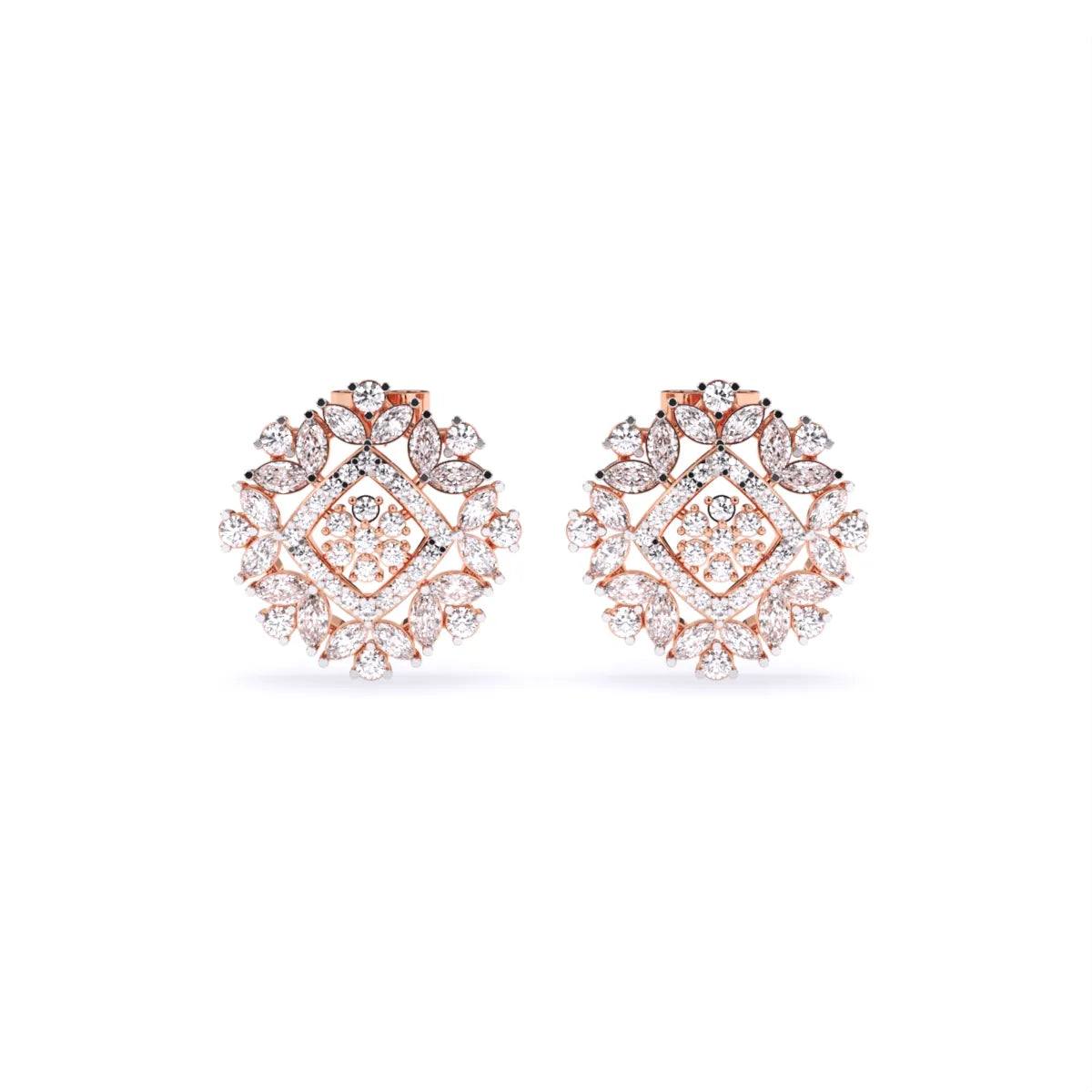 Elegant Classic Lab Grown Diamond Earrings