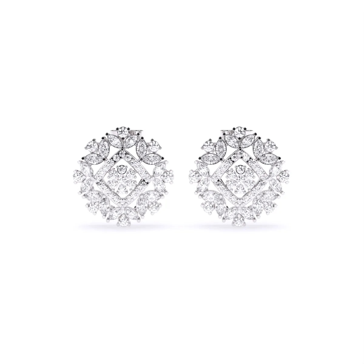 Elegant Classic Lab Grown Diamond Earrings