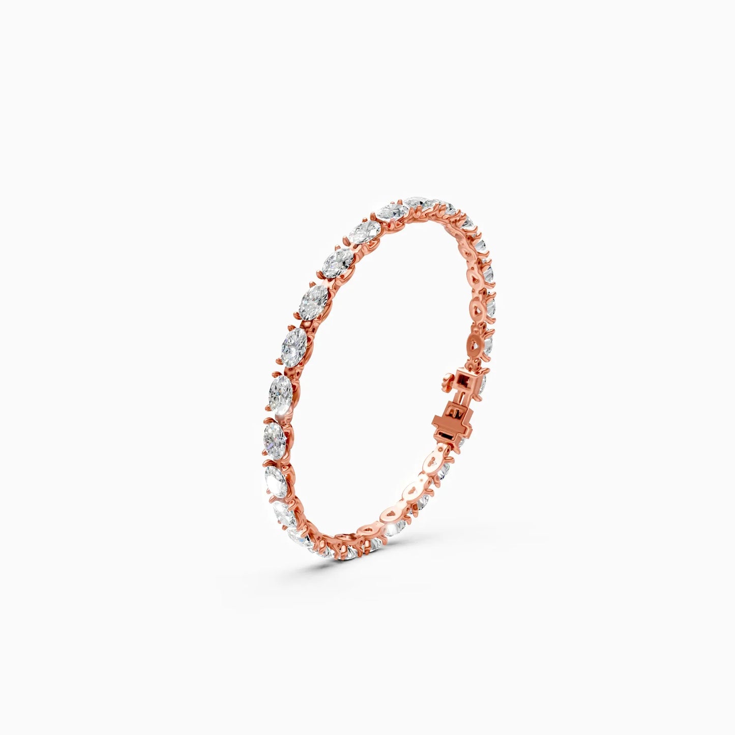 Infinity Shine Oval Diamond Bracelet