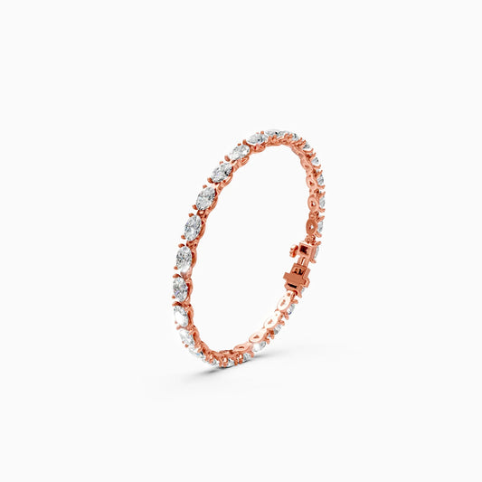 Infinity Shine Oval Diamond Bracelet