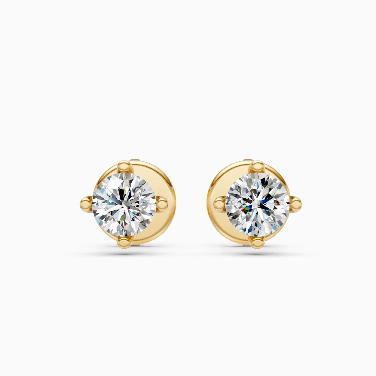 Classic Solitaire Lab Grown Diamond Studs