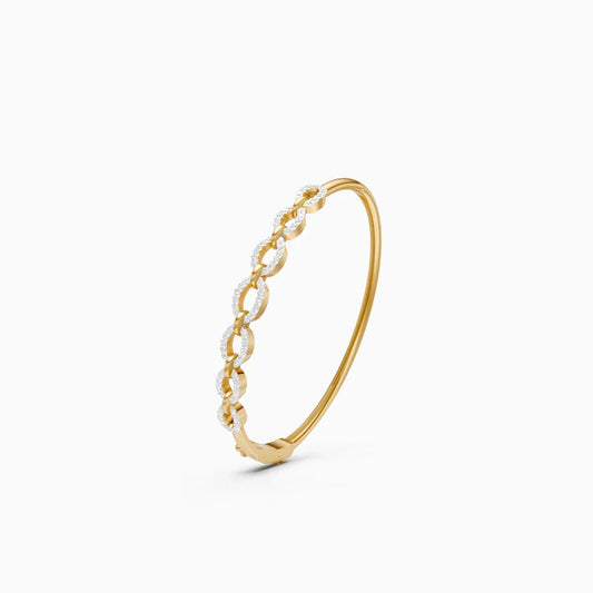 Classy Linked Design Diamond Bracelet