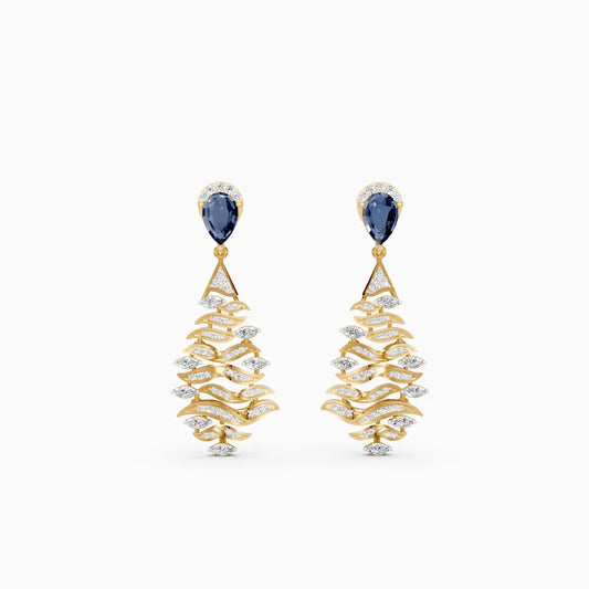 Ocean Drape Lab Grown Diamond Earrings