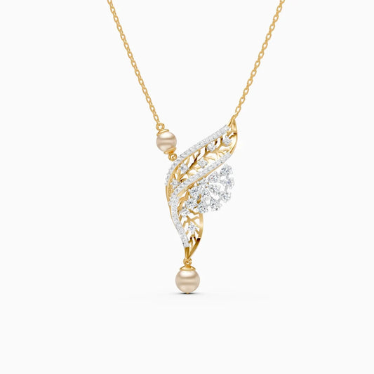Feather Glow Lab Grown Diamond Pendant