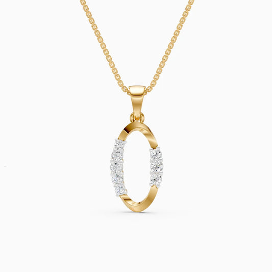 Modern Orbit Lab Grown Diamond Pendant