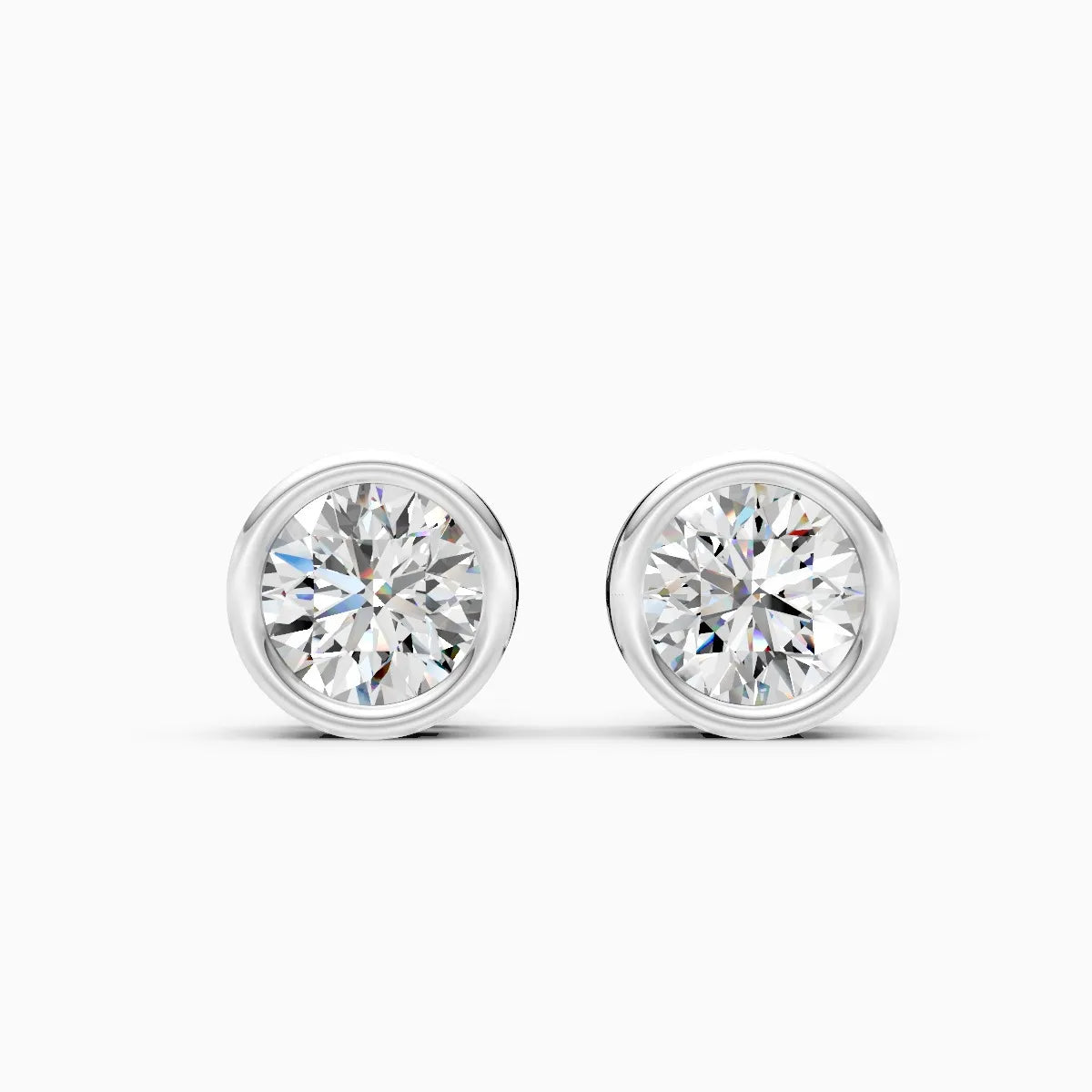 Everyday Glam Solitaire Diamond Stud Earrings