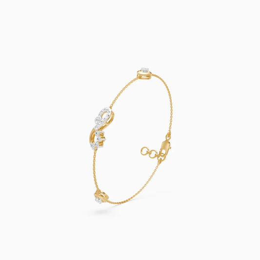 Infinity Shape Round Box Chain Bracelet