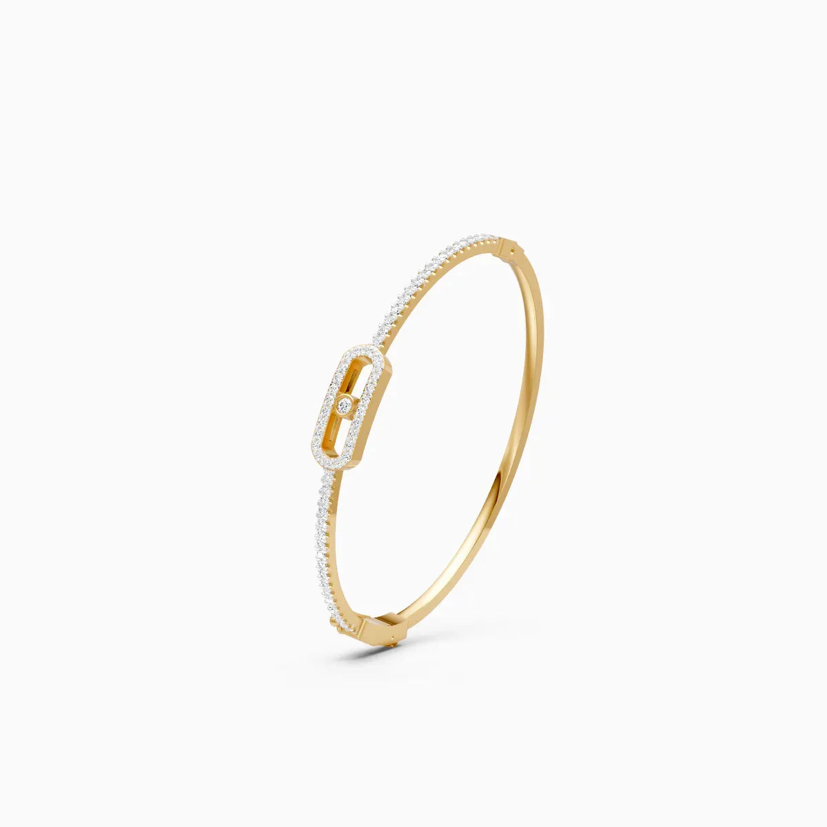 Sleek And Stylish Kada Style Diamond Bracelet