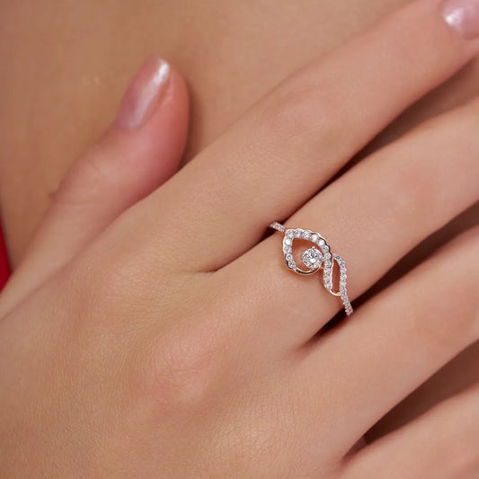 Infinity Swirl Lab Grown Diamond Ring