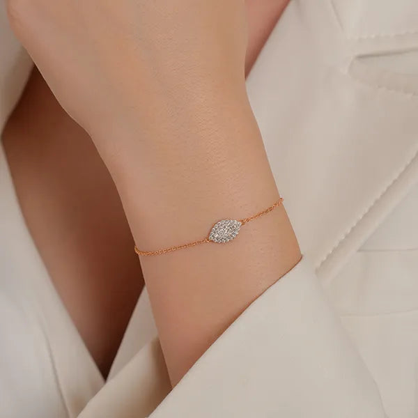 Stylish Luxe-Shaped Diamond Bracelet