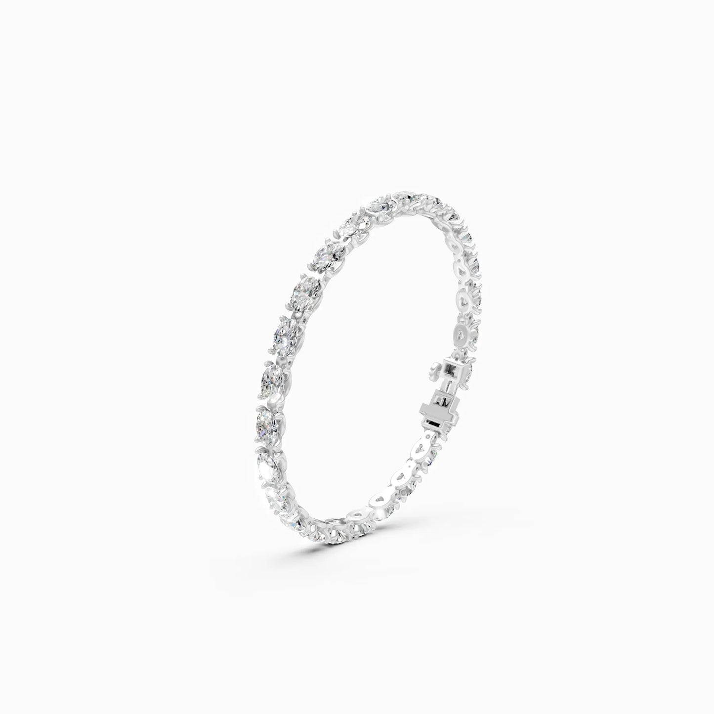 Infinity Shine Oval Diamond Bracelet