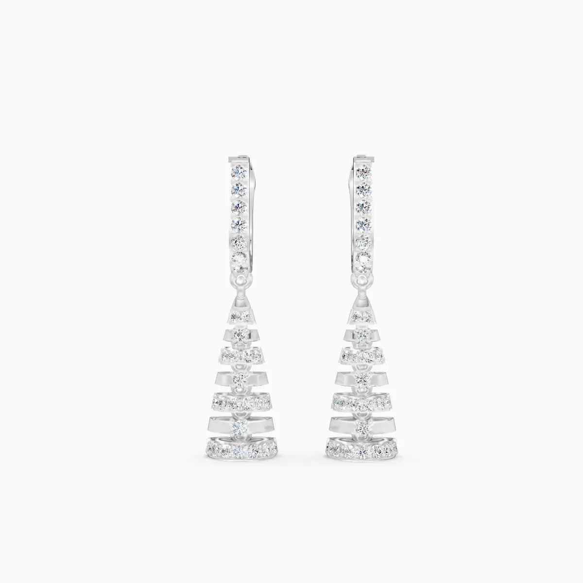 Tapered Elegance Drop Earrings Tiered to Perfection
