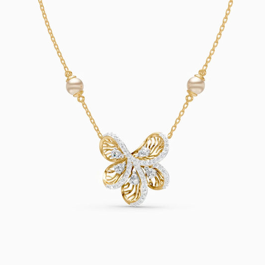 Floral Flight Lab Grown Diamond Pendant