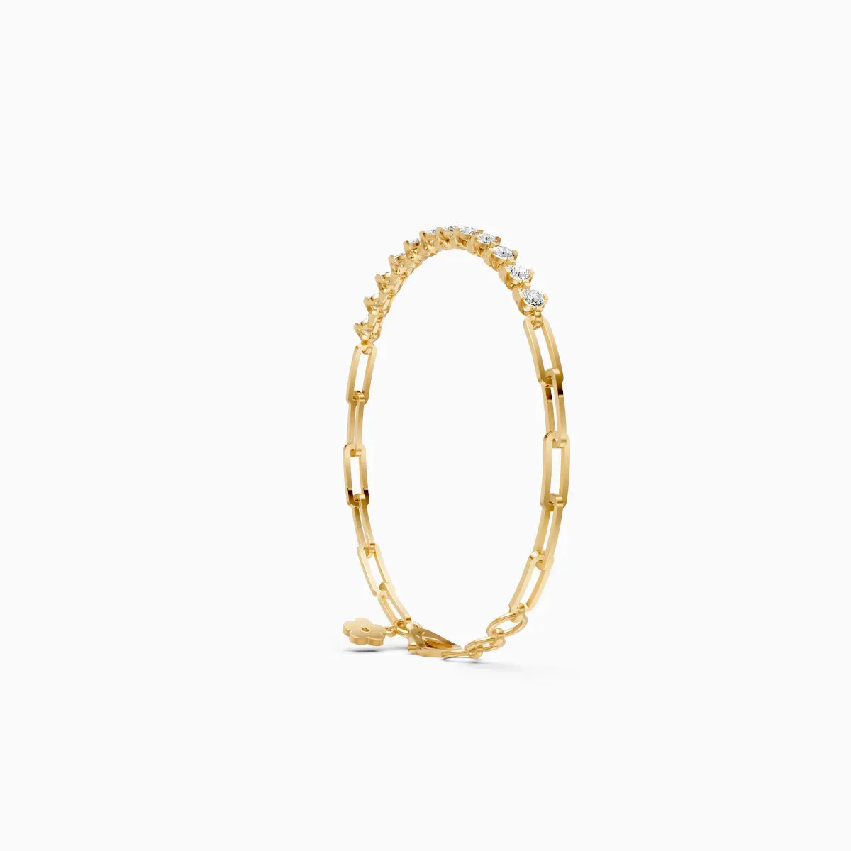 Round Light Weight Tennis Lab Grown Diamond Bracelet