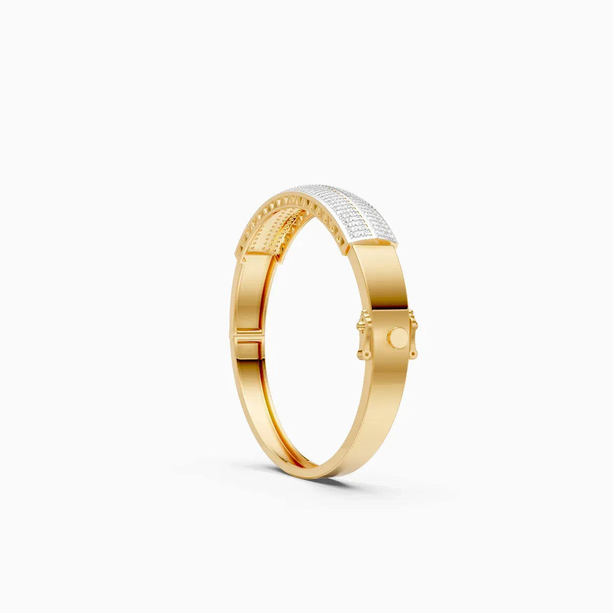 Modern Design Lab Grown Diamond Mens Bracelet