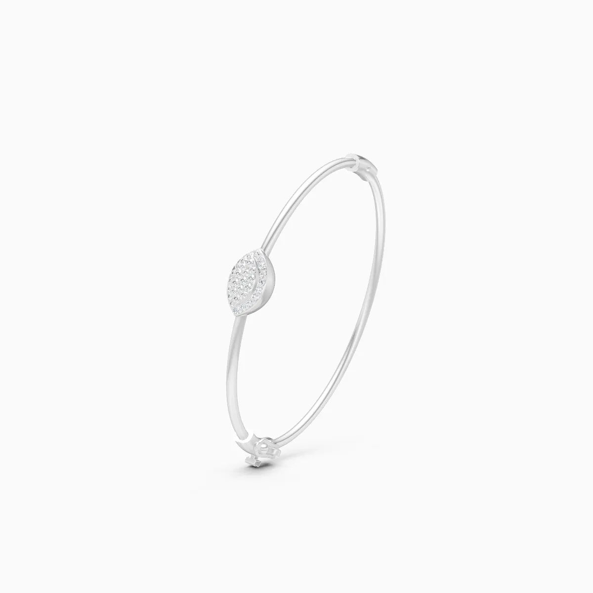 Stylish Signature-Shaped Diamond Bracelet