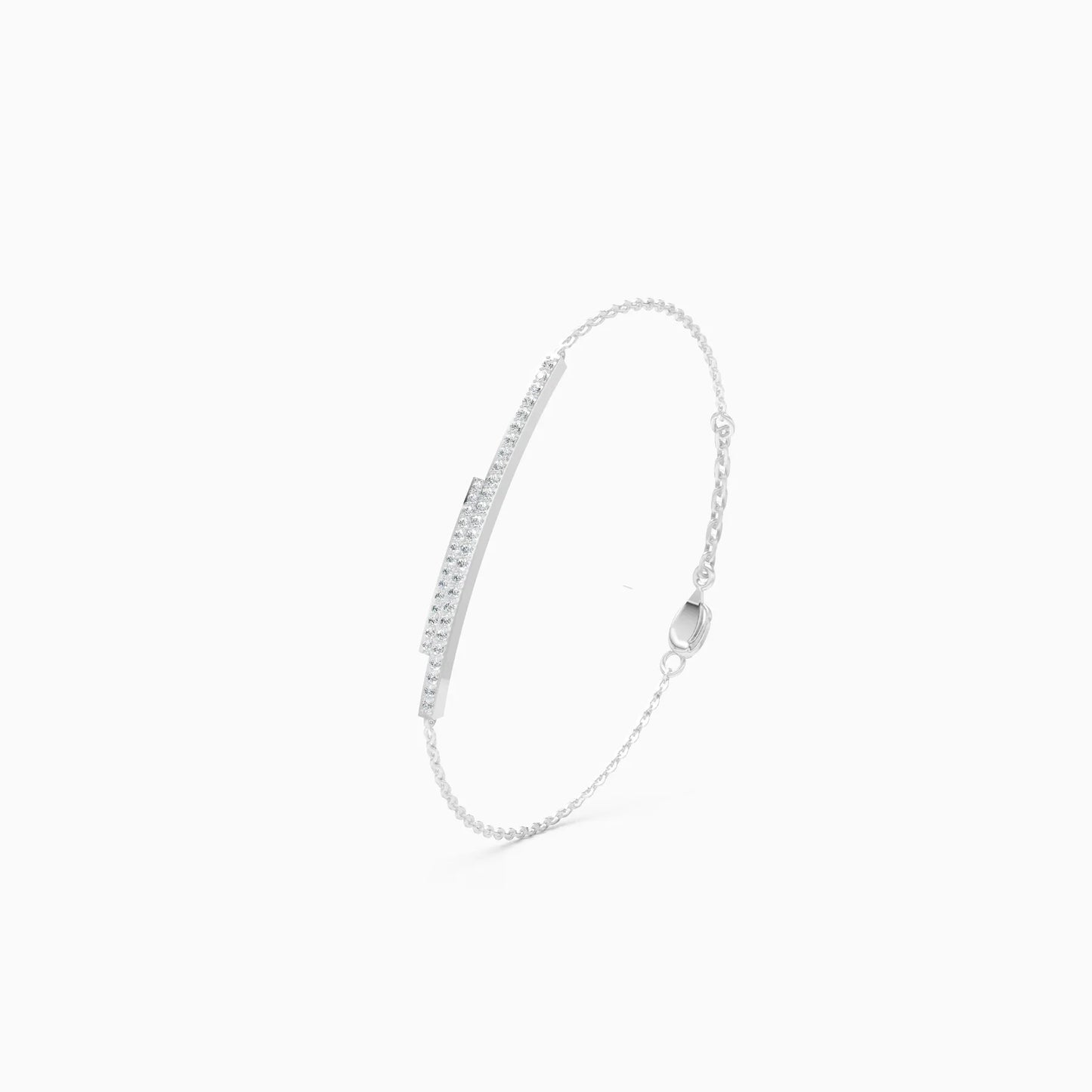 Two Line Chain lab Grown Diamond Bracelet