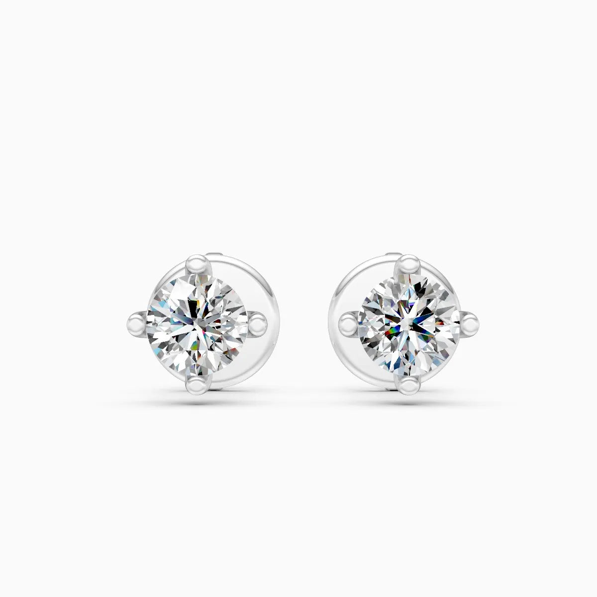 Classic Solitaire Lab Grown Diamond Studs